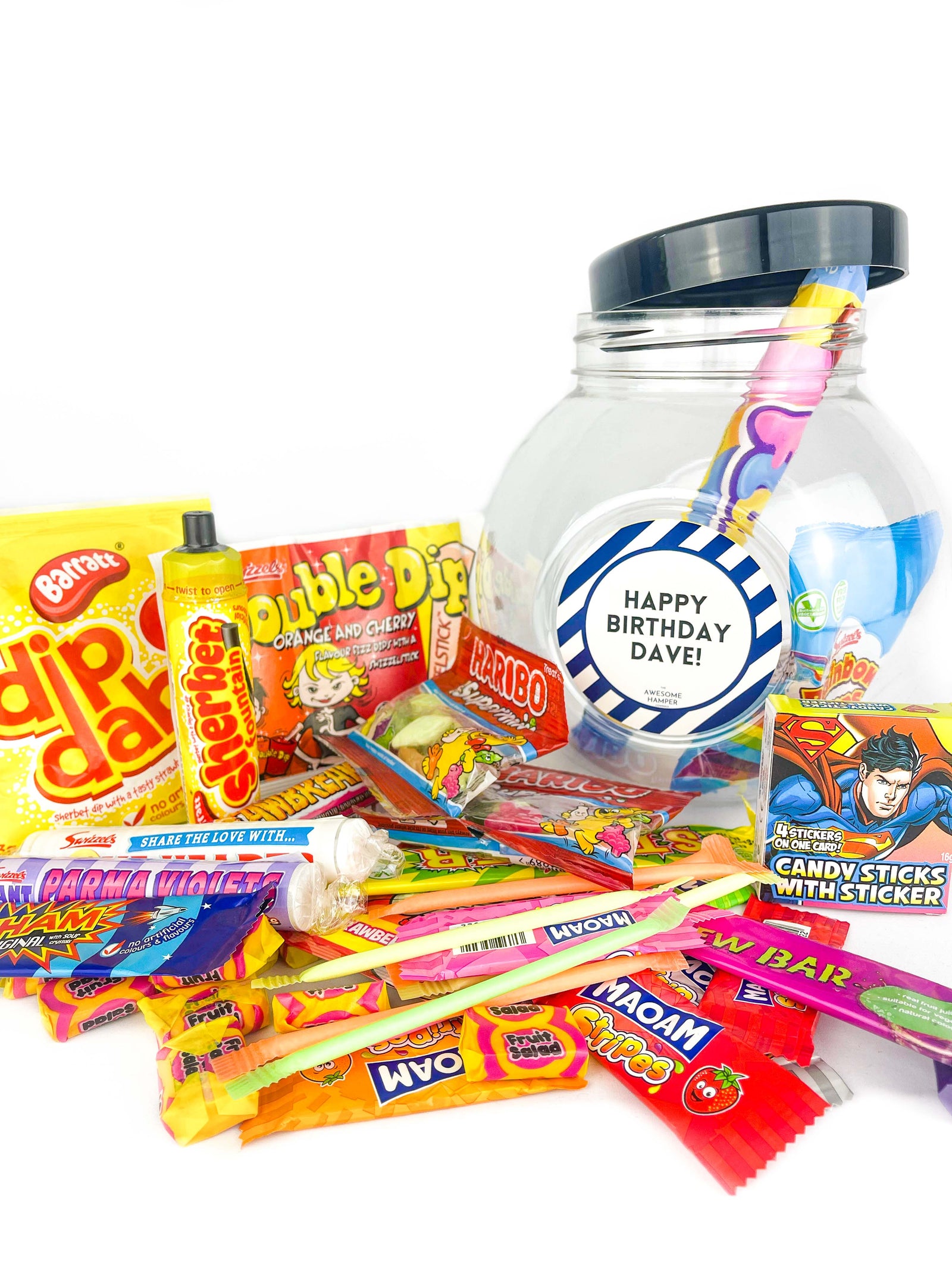 Huge Personalised Retro Sweet Jar