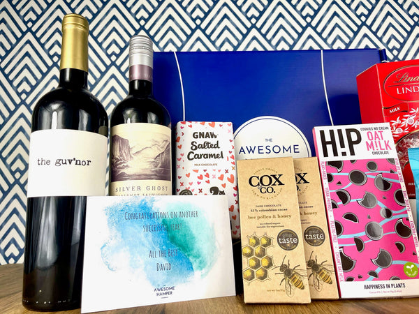 Red Wine & Chocolate Gift Box - Awesome Hamper Company