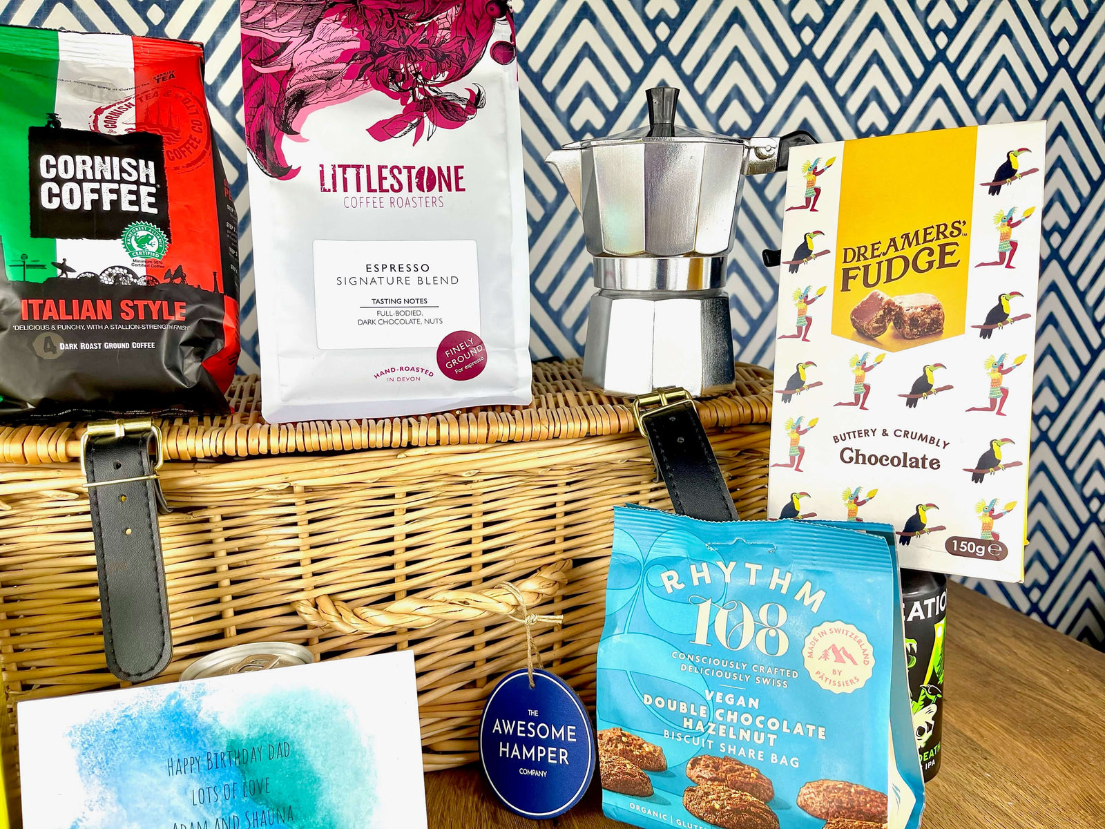 Cafetiere Gift Hamper with Chocolate & Biscuits